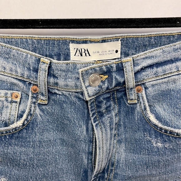 Zara “The HW Kick” Raw Hem Jeans - Picture 3 of 4